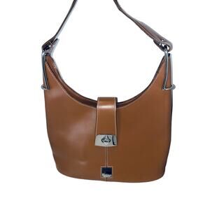 Dooney & Brourke Nutmeg Brown Florentine Leather Medium Shoulder Bag
